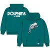 Miami Dolphins GOLF WANG Cutout Pullover Hoodie Aqua