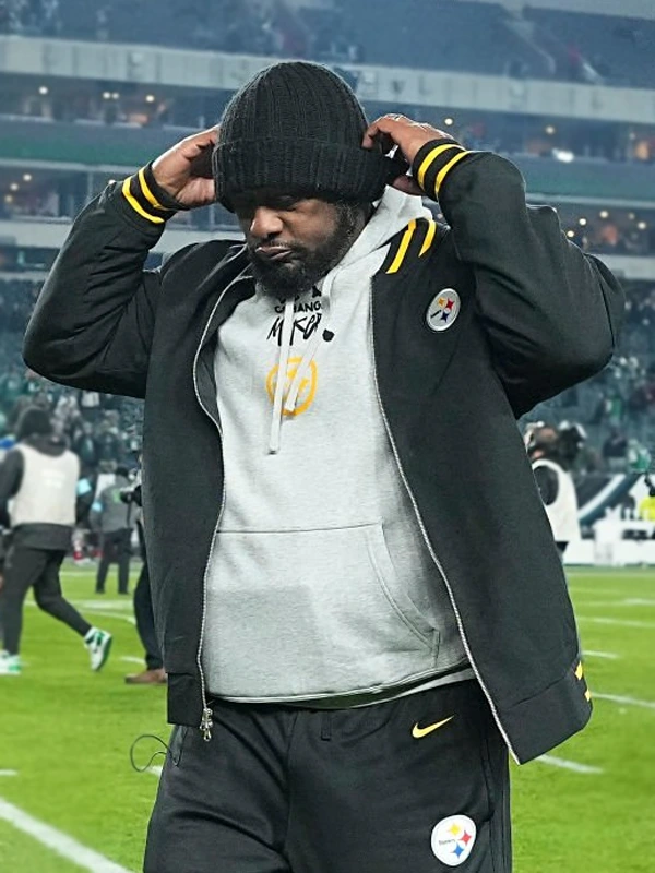 Mike Tomlin Pittsburgh Steelers Bomber Jacket Black