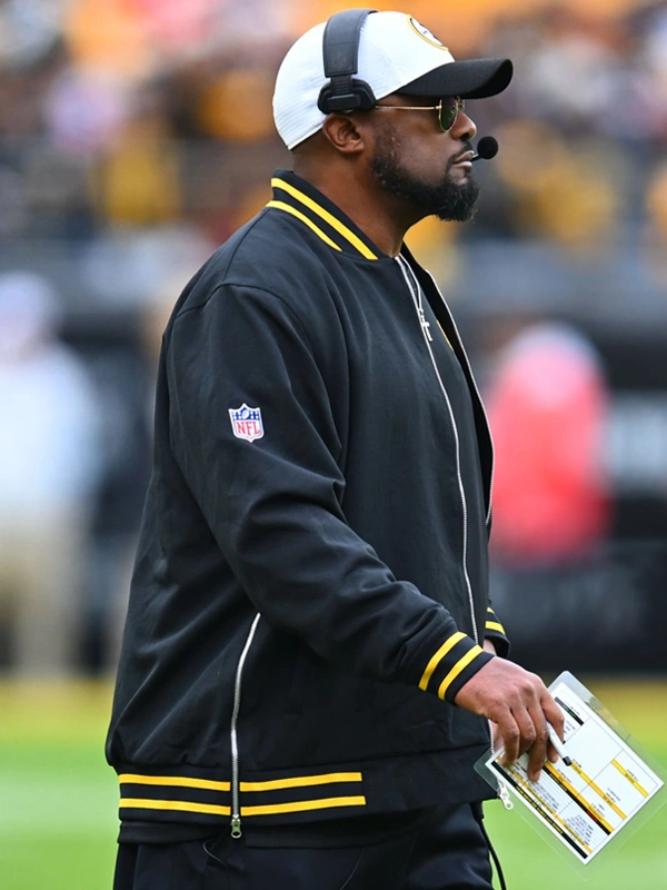 Mike Tomlin Pittsburgh Steelers Nike Bomber Jacket Black