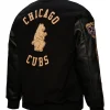 Mitchell & Ness Chicago Cubs Black Blackout Varsity Jacket