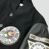 Murakami Takashi x ISSEY MIYAKE Black Varsity Jacket