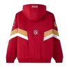 NFL SAN FRANCISCO 49ERS STARTER SIDELINE PUFFER JACKET RED