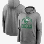 Nike Philadelphia Eagles Grey Logo Pullover Hoodie