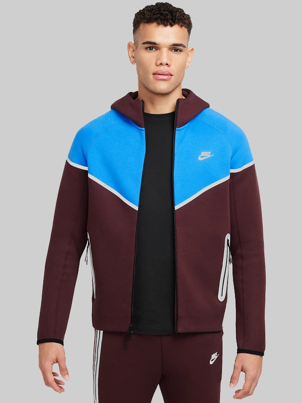 Nike Tech Windrunner Burgundy Reflective Jacket