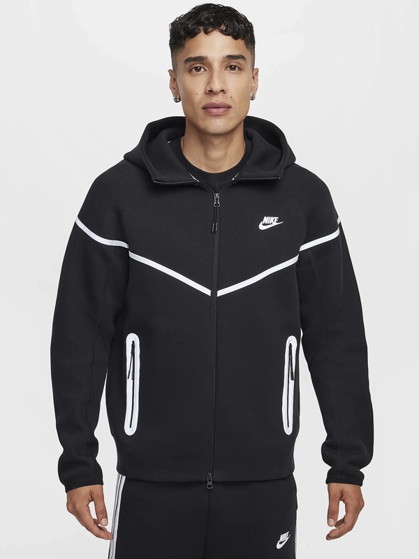 Nike Tech Windrunner Reflective Fleece Black Full-Zip Jacket