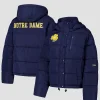 Notre Dame Fighting Irish Puffer Jacket Blue