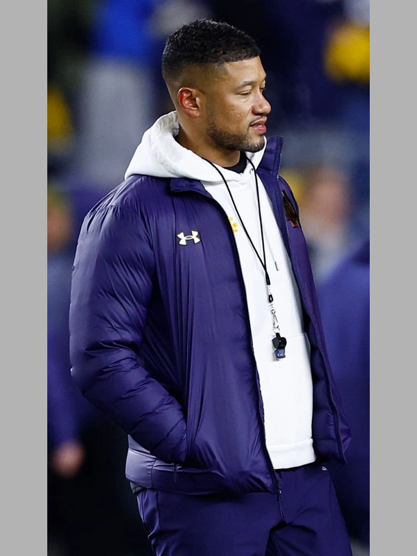 Notre Dame Marcus Freeman Puffer Jacket