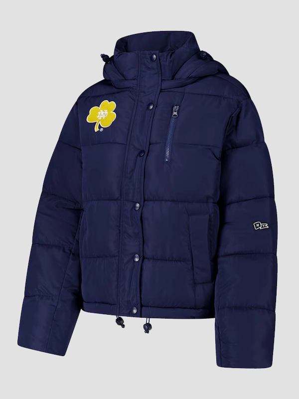 Notre Dame Puffer Jacket Blue