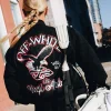 Off-White Paris Hilinski Black Golf Varsity Jacket