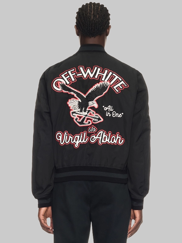 Paris Hilinski Golf Varsity Jacket Off-White