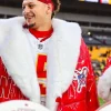 Patrick Mahomes Christmas Puffer Coat Red