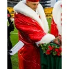 Patrick Mahomes Red Puffer Christmas Coat