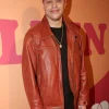 Pete Davidson Leather Jacket Brown