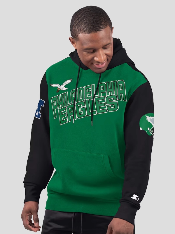 Philadelphia Eagles Starter Green Extreme Hoodie