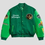 Power Rangers Green Varsity Jacket