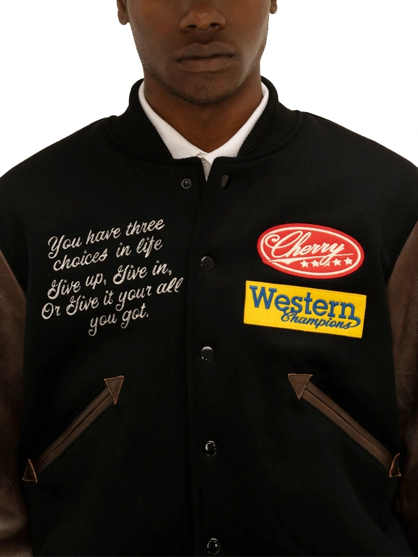 Rodeo Champ Varsity Jacket Cherry