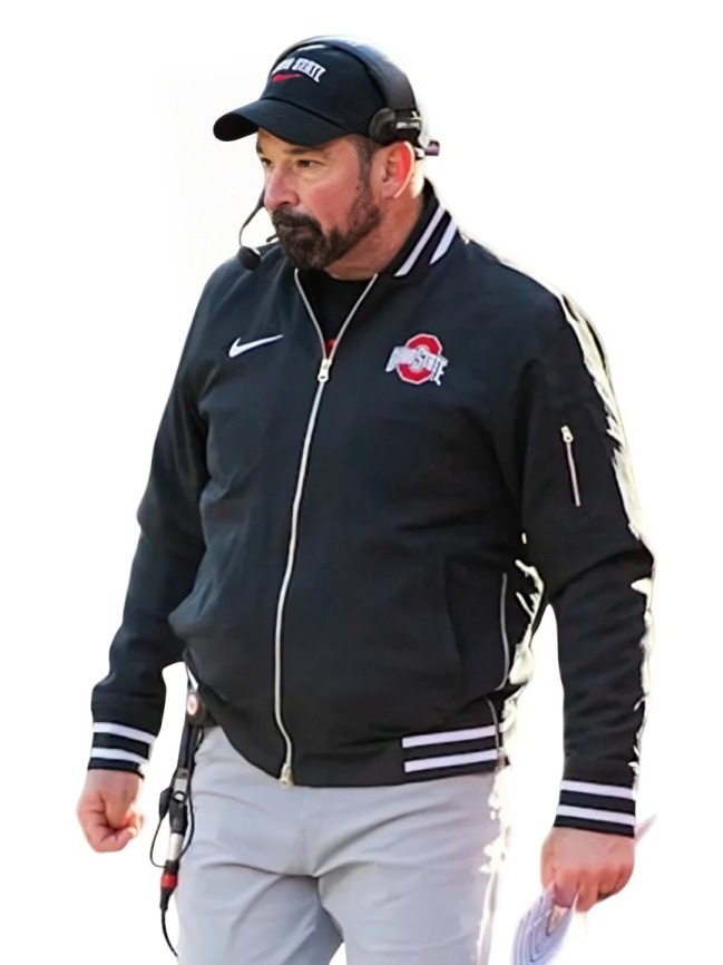 Ryan Day Ohio State Buckeyes Bomber Jacket Black