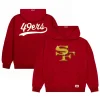 San Francisco 49ers GOLF WANG Cutout Pullover Hoodie Red