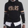 San Francisco 49ers x Todd Snyder Black Cashmere Hoodie Sweater