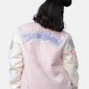 Stoney Clover Lane Disneyland Pink Varsity Jacket