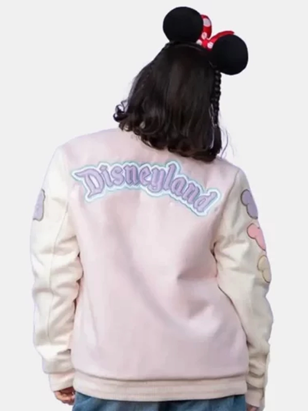 Stoney Clover Lane Disneyland Pink Varsity Jacket