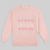 Stoney Clover Lane Mickey & Minnie Holiday Sweatshirt Pink