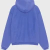 Stussy Faded Blue Zip-Up Hoodie