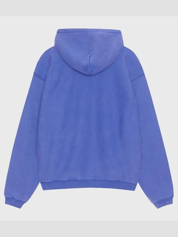 Stussy Faded Blue Zip-Up Hoodie