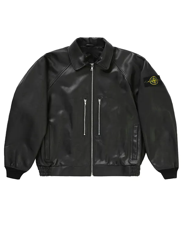 Supreme-Stone-Island-Bomber-Jacket-Black