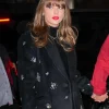 Taylor-Swift-Diamond-Embellished-Wool-Blend-Coat-Black