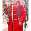 The Man with the Bag Arnold Schwarzenegger Red Santa Coat