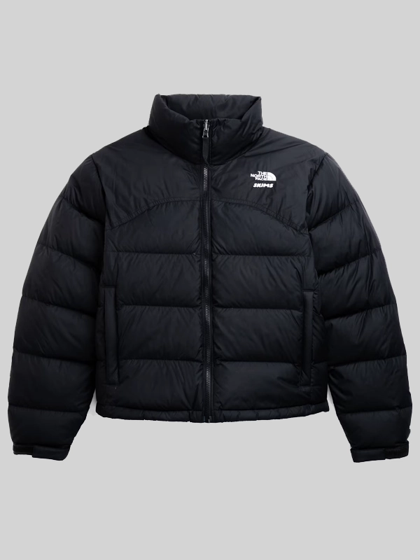 The North Face x Skims W 2000 Retro Nuptse Black Puffer Jacket