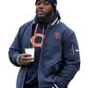 Thomas Brown Chicago Bears Bomber Jacket Blue