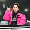 Timothee Chalamet Pink Jacket Puffer