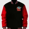 Tom and Jerry Varsity Jacket Black & Red