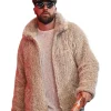 Travis Kelce MARNI Oat Shaggy Jacket