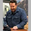 Yellowstone Cole Hauser Blue Denim Quilted Jacket