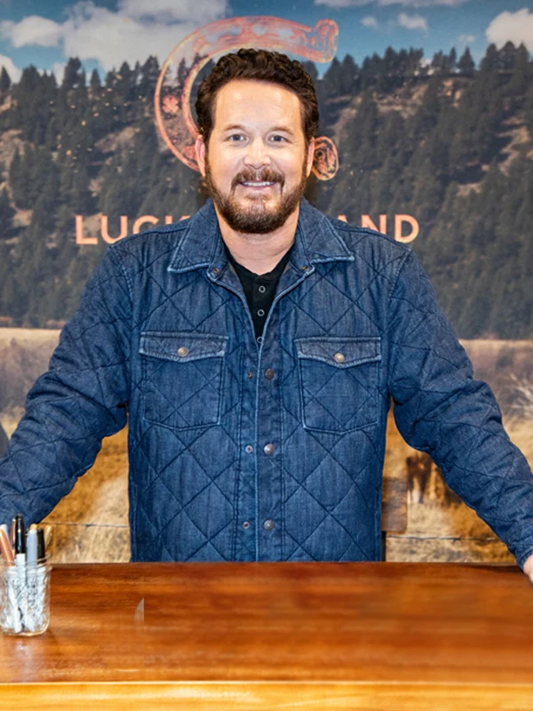 Yellowstone Cole Hauser Dillards Blue Quilted Jacket