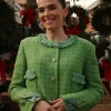 Zoey-Deutch-Chanel-Green-Tweed-Jacket