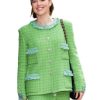 Zoey Deutch Green Tweed Jacket