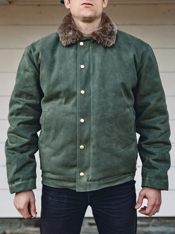 heat straps the deck jacket green