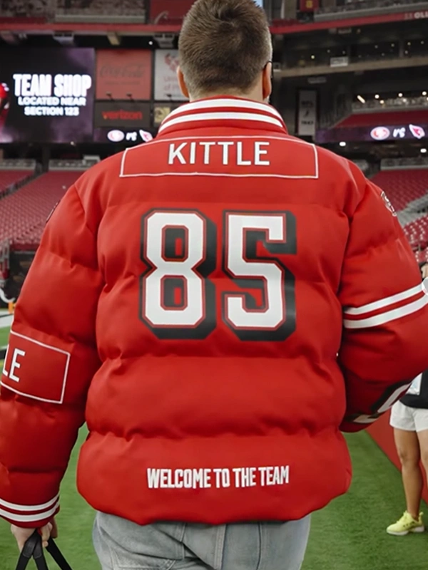 49ers Kristin Juszczyk OffSeason Puffer Jacket