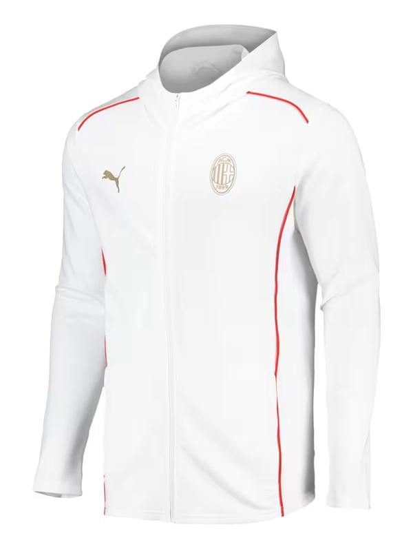 AC Milan PUMA Casuals White Hooded Jacket