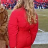 AFC Championship Gracie Hunt Crop Puffer Jacket Red