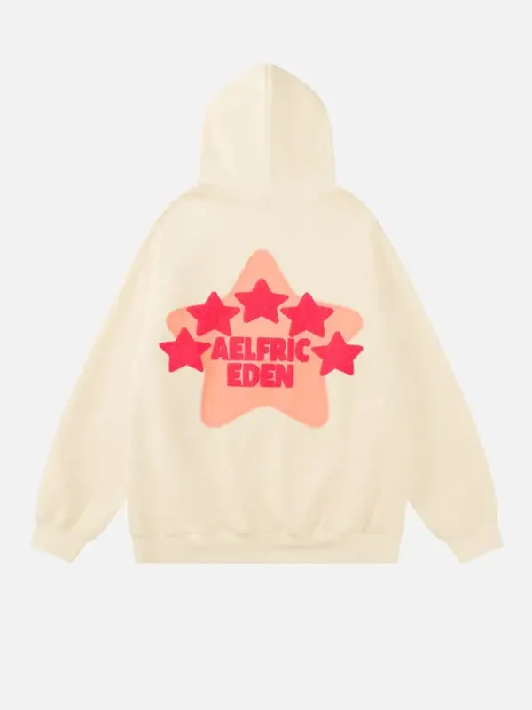 Aelfric Eden Vintage Star CREAM Hoodie