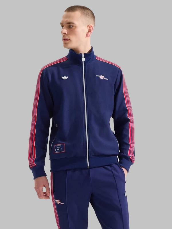 Arsenal Adidas 24-25 Terrace Icons Track Jacket Blue