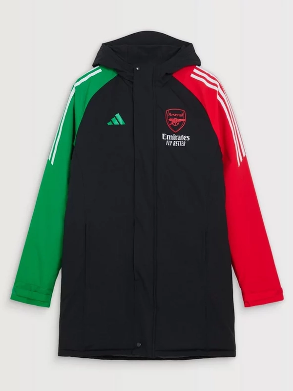 Arsenal adidas 2425 European Stadium Parka Jacket Black