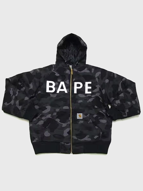 Bape Carhartt Jacket Black