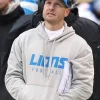 Ben Johnson Detroit Lions Sideline Hoodie Grey