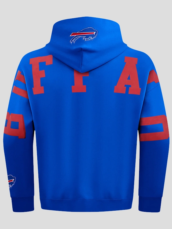 Buffalo Bills Pro Standard Wingspan Drop Shoulder Pullover Hoodie Blue